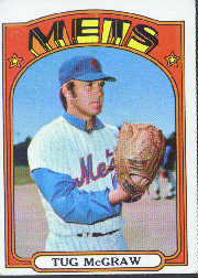 1972 Topps Baseball Cards      163     Tug McGraw
